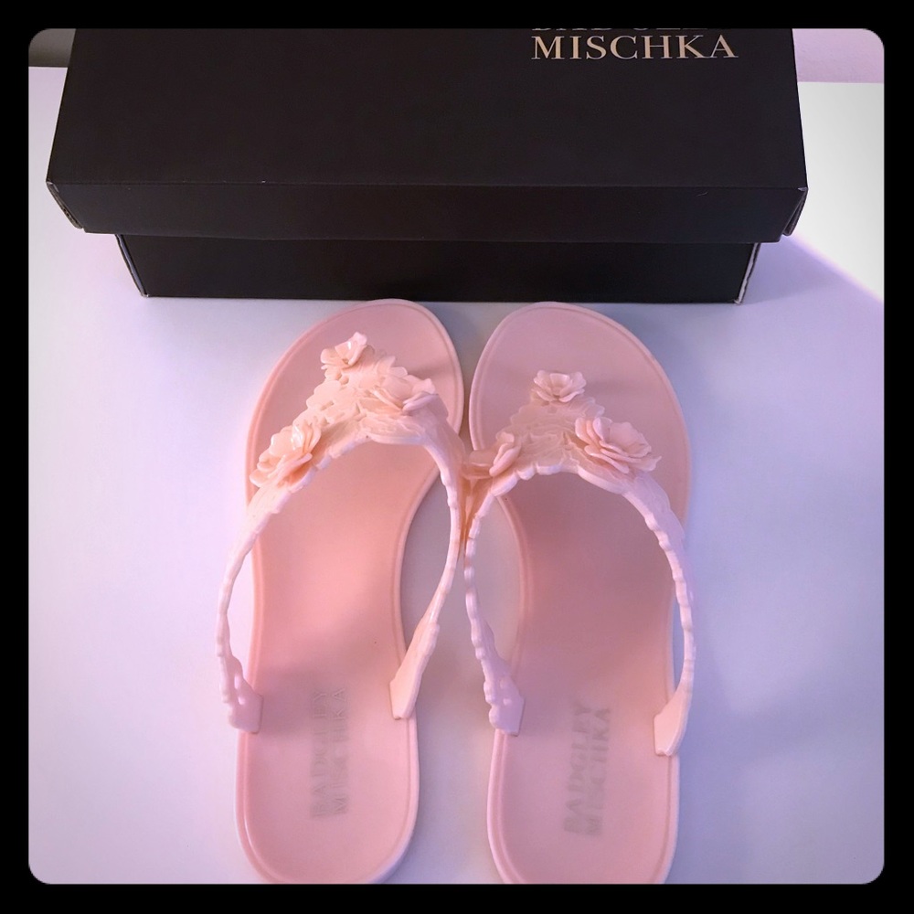 Badgley Mischka Jelly Flip Flops